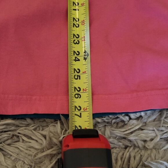 Vintage Le Tigre Collection T Shirt Mens XL Teal Pink Wave Short Sleeve Big Logo - Picture 9 of 10